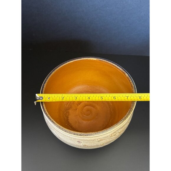 Signed James Brooke Pottery Bowl Rustic Cottage - Picture 7 of 8